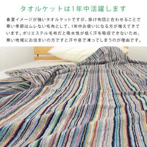 タオルケット シングル 綿100% 夏掛け 肌...の詳細画像4
