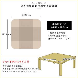 こたつ布団 省スペースこたつ布団 こたつ掛け布...の詳細画像2