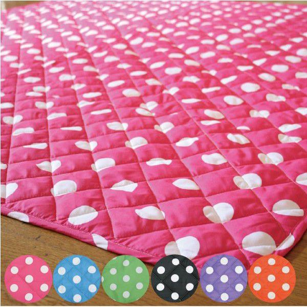 キルトマルチカバー ドット柄 185×235cm　