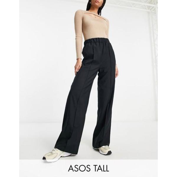 エイソス レディース カジュアルパンツ ボトムス ASOS DESIGN Tall elastic ...