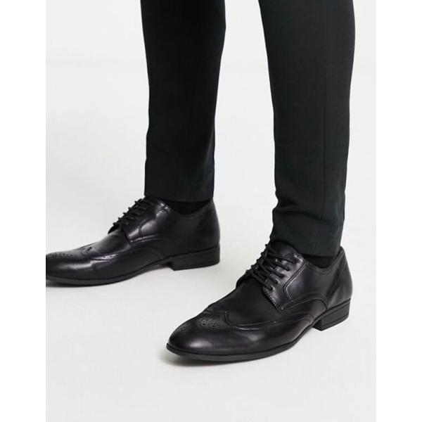 ニュールック メンズ オックスフォード シューズ New Look plain brogues in...