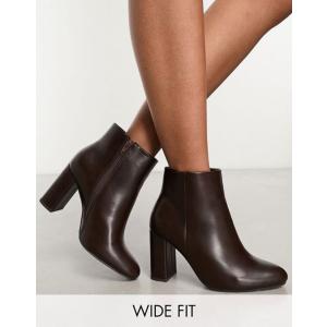 ユアーズ レディース ブーツ・レインブーツ シューズ Yours wide fit heeled p...