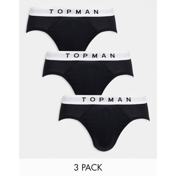 トップマン メンズ ブリーフパンツ アンダーウェア Topman 3 pack briefs in ...