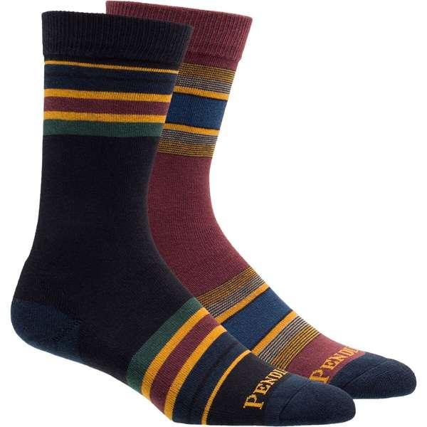 ペンドルトン メンズ 靴下 アンダーウェア Yakima Stripe Sock - 2-Pack