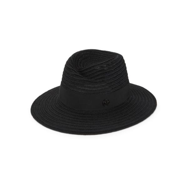 メゾンミッシェル  レディース 帽子 アクセサリー Virginie Straw Fedora Ha...