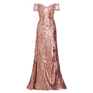 ルネルイス レディース ワンピース トップス Sequined Off-The-Shoulder Gown｜revida2