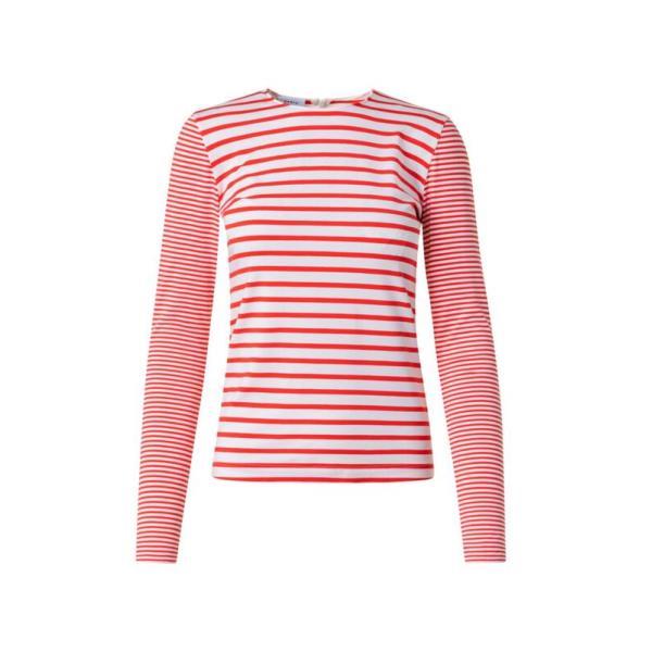 アクリス プント レディース Tシャツ トップス Striped Long-Sleeve T-Shi...