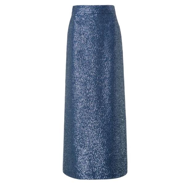 アクリス レディース スカート ボトムス Sequinned Floor-Length Skirt