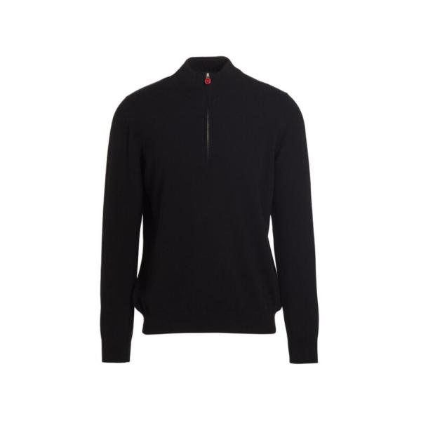 キートン メンズ ニット・セーター アウター Cashmere Quarter-Zip Sweate...