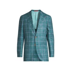 イザイア メンズ ジャケット・ブルゾン アウター Windowpane Marechiaro Sport Jacket