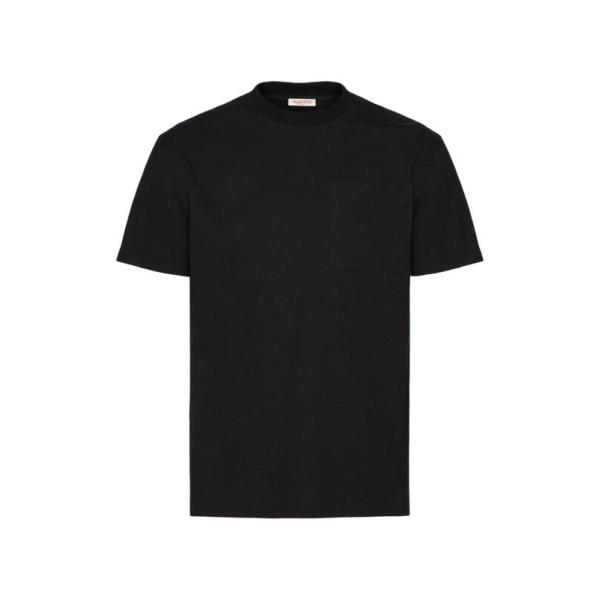 ヴァレンティノ メンズ Tシャツ トップス Cotton T-Shirt With Topstitc...