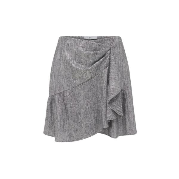 イロ レディース スカート ボトムス Imane Ruffled Lurex Mini Skirt