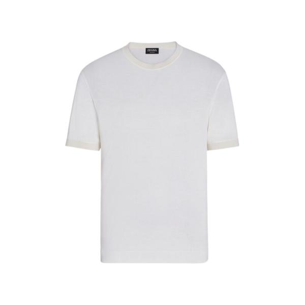 ゼニア メンズ Tシャツ トップス Silk T-Shirt