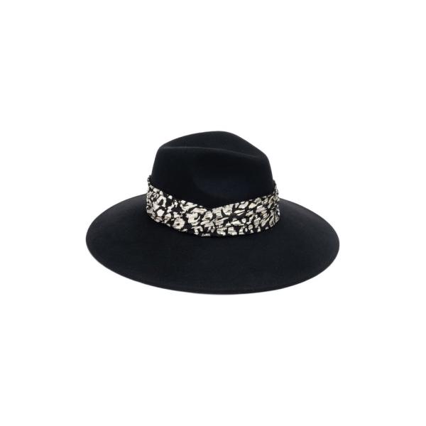 ユージニアキム レディース 帽子 アクセサリー Metallic Trim Wool Fedora ...