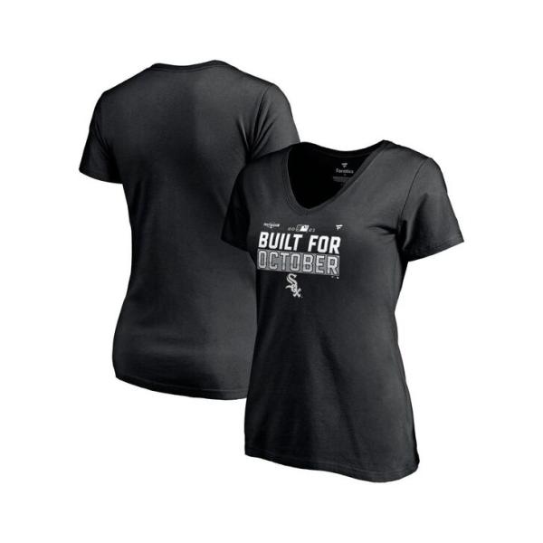 ファナティクス レディース Tシャツ トップス Women&apos;s Black Chicago Whit...