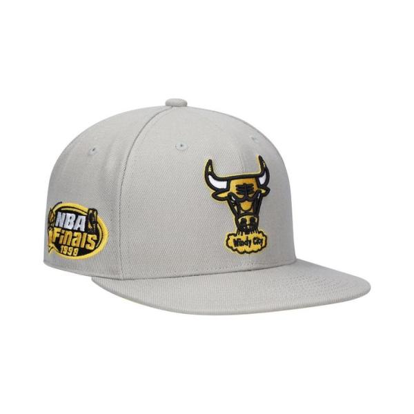 ミッチェル&amp;ネス メンズ 帽子 アクセサリー Men&apos;s Gray Chicago Bulls Ha...