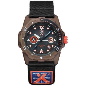 ルミノックス メンズ 腕時計 アクセサリー Men's Swiss Bear Grylls x TIDE Recycled Ocean Material Rule of 3 Sea Series Black Rubber Strap Watch 42mm｜revida2