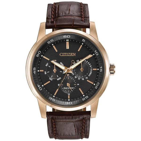 シチズン メンズ アクセサリー Men&apos;s Dress Eco-Drive Black-Brown ...