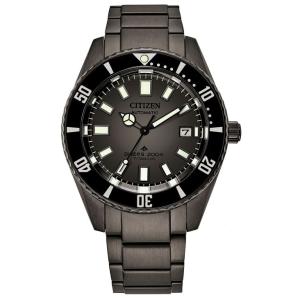 シチズン メンズ 腕時計 アクセサリー Men's Automatic Promaster Black Titanium Bracelet Watch 42mm｜revida2