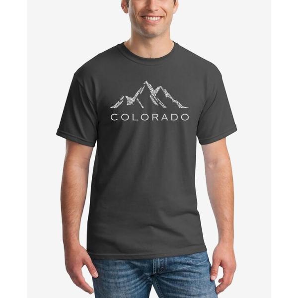 エルエーポップアート メンズ Tシャツ トップス Men&apos;s Word Art Colorado S...