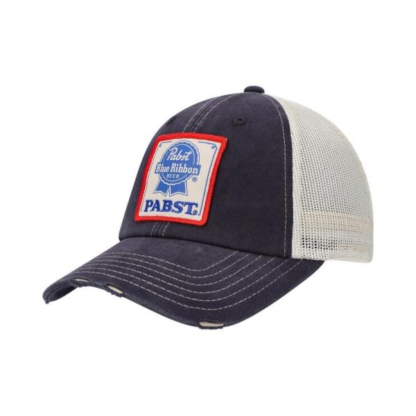 アメリカンニードル メンズ 帽子 アクセサリー Men&apos;s Navy Cream Pabst Blu...
