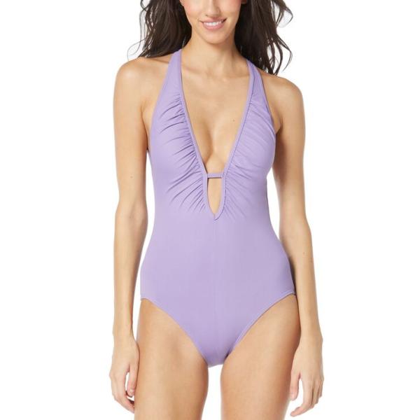 ヴィンスカムート レディース 上下セット 水着 Women&apos;s Plunge Cutout One-...