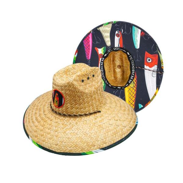 ピーターグリム メンズ 帽子 アクセサリー Lures Straw Lifeguard Hat