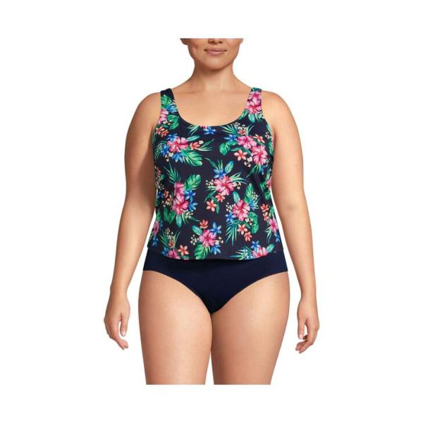 ランズエンド レディース 上下セット 水着 Plus Size Chlorine Resistant...