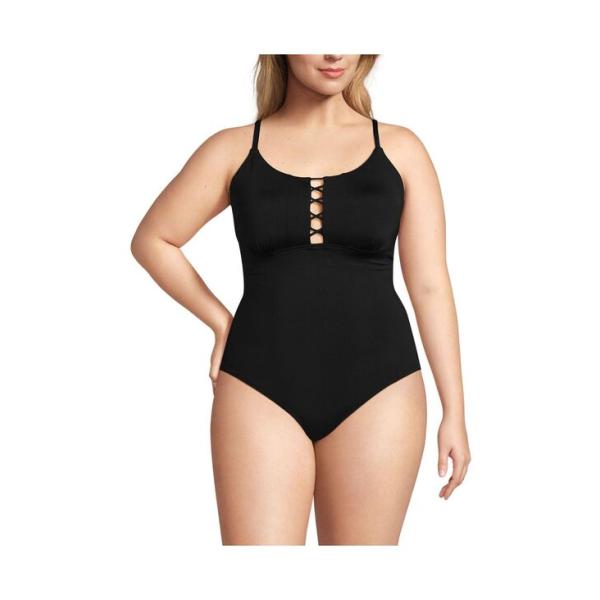 ランズエンド レディース 上下セット 水着 Plus Size Chlorine Resistant...