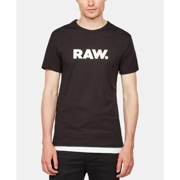 ジースター メンズ Tシャツ Men&apos;s Holorn RAW Graphic Logo Crewn...