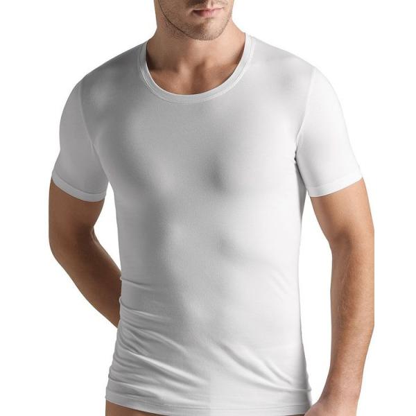ハンロ メンズ Tシャツ Cotton Superior Short Sleeve Crewneck...