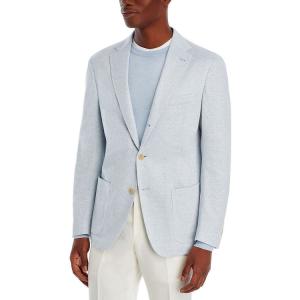 イレブンティ メンズ ジャケット・ブルゾン アウター Linen & Cotton Jersey Unstructured Slim Fit Sport Coat｜revida2