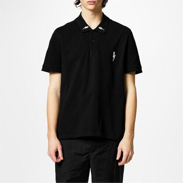 ニールバレット メンズ ポロシャツ トップス 3 Bolt Polo Shirt