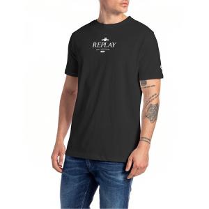 リプレイ メンズ Tシャツ トップス Replay Logo T-Shirt Mens