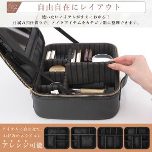 メイクボックス 鏡付き 大容量 コスメボックス...の詳細画像5