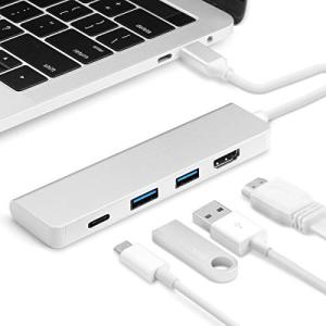 TwoL USB C ハブ Type-C ハブ HDMI 変 アダプタPD充電機能 USB3.0ポート付き 2016 2017 2018 New MacBook Pro 13 15 / Macbook 12 とType-C