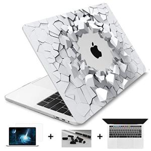 TwoL MacBook Pro 13 A1708 対応ケース, 4個セット薄型 排気設計 シェルカバー + 液晶保護フィルム + 日本
