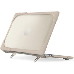 ProCase MacBook Pro Pro 16" 衝撃吸収 軽量 ハードシェル ARMOR保護カバー 折りたたみ式タンド付き 適用機種： MacB