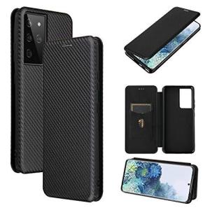Pelanty For Galaxy S21 Ultra ケース 手帳型 炭素繊維調 Samsung Galaxy S21Ultra 携帯カバーギャラクシーS21 Ultra 5G 背面ケース