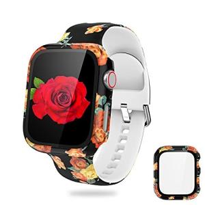 Wiki VALLEY Apple Watch バンド 保護ケース付き 3D全面保護カバー 傷防止 耐衝撃アップルウォッチカバー コンパチブ