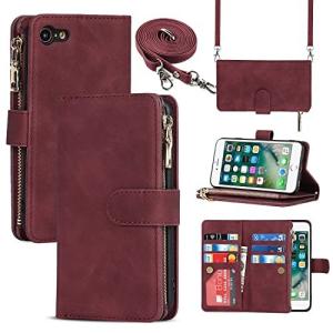 Pelanty for iPhone 7/ iPhone 8/ iPhone SE 2022 第3世代 縄掛けケース iPhone SE 2020 第2世代 手帳型ケース iPhone7 携帯カバー 肩