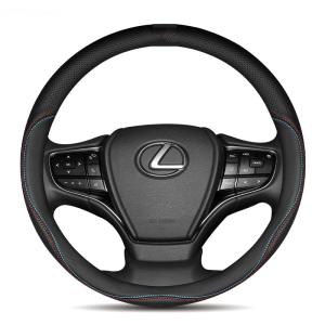 レクサス ステアリングカバー ハンドルカバー NX LS LX GS IS LC CT EX HS RX LX ES 本革 内装品 高級 牛革 専車ロゴ ヘッ