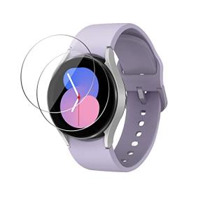 AnnTec Galaxy Watch 5 ガラスフィルム 40mm 日本旭硝子製 9H硬度高透過率 耐衝撃 気泡防止 簡単貼り付け