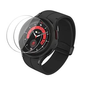 AnnTec Galaxy Watch 5 Pro ガラスフィルム 45mm 日本旭硝子製 9H硬度高透過率 耐衝撃 気泡防止 簡単貼り