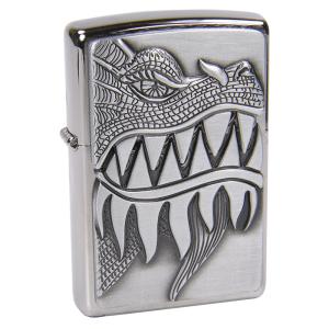 ZIPPO ドラゴン 28969 ブラッシュクローム DRAGON ジッポー オイルライター｜revolutjp