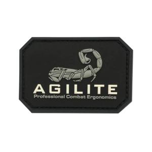 AGILITE ワッペン AGILITE LOGO PATCHES ラバー製 メーカーロゴ [ ブラック ] アジライト｜revolutjp