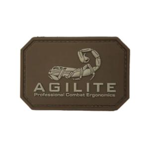 AGILITE ワッペン AGILITE LOGO PATCHES ラバー製 メーカーロゴ [ コヨーテタン ] アジライト｜revolutjp