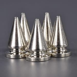 コーンスパイク スタッズ トゲ 14mm ニッケルメッキ ベルト 革細工