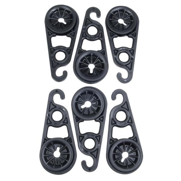 AccuSharp タープクリップ Super Snaps  6個入り [ 大 / ブラック ] ア...