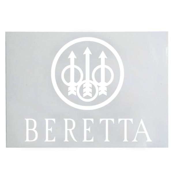BERETTA ロゴステッカー 耐水仕様 車窓対応 [ ホワイト ] ピエトロ ベレッタ CAR/S...